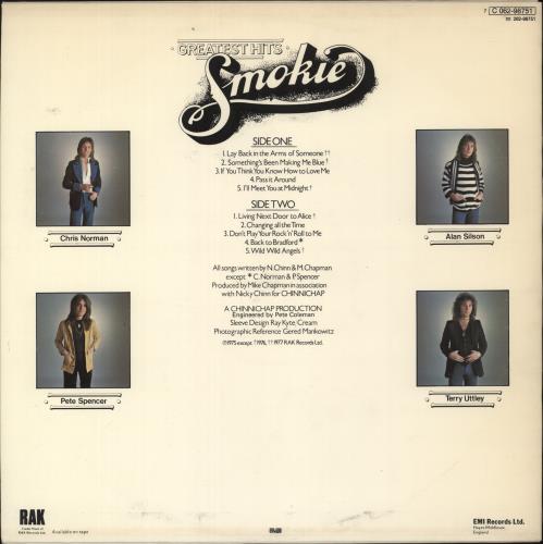 Smokie Greatest Hits vinyl LP album (LP record) Swedish SMKLPGR882885
