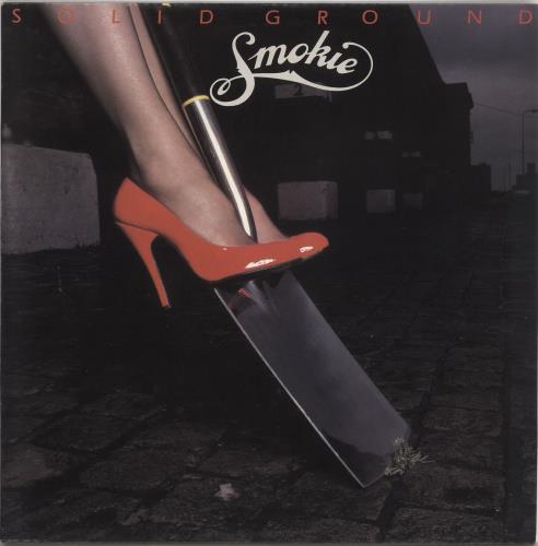 Smokie Solid Ground - Ex vinyl LP album (LP record) UK SMKLPSO732973