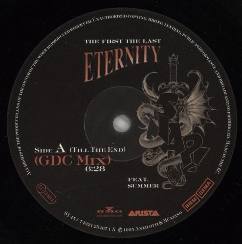 Snap! The First The Last Eternity GDC Mix 12" vinyl single (12 inch record / Maxi-single) UK SNP12TH880540