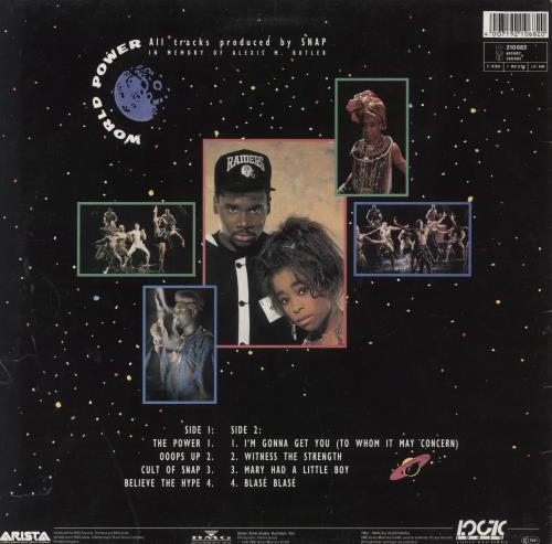 Snap! World Power vinyl LP album (LP record) German SNPLPWO245032