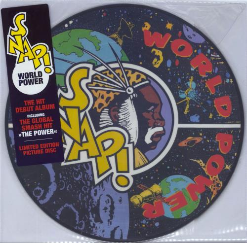 Snap! World Power picture disc LP (vinyl picture disc album) UK SNPPDWO811507