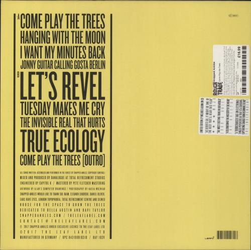 Snapped Ankles Come Play The Trees - Hypesticker vinyl LP album (LP record) UK 0-HLPCO834417