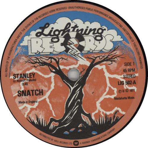 Snatch Stanley 7" vinyl single (7 inch record / 45) UK UOB07ST669854