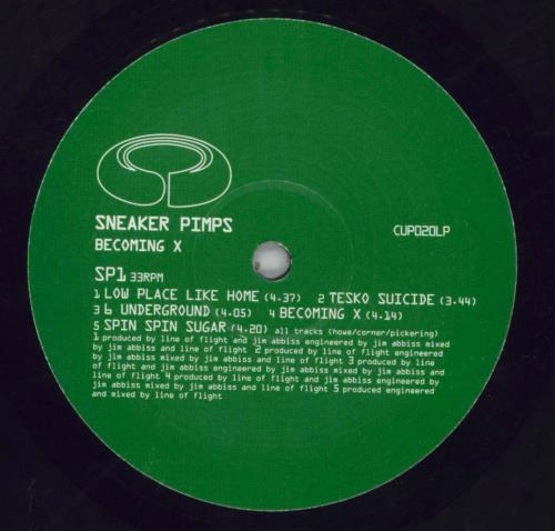 Sneaker Pimps Becoming X - 1st vinyl LP album (LP record) UK SKRLPBE818302