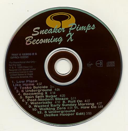 Sneaker Pimps Becoming X CD album (CDLP) US SKRCDBE88798