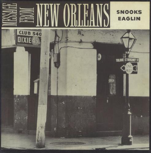 Snooks Eaglin Message From New Orleans + Insert vinyl LP album (LP record) UK EGILPME831093