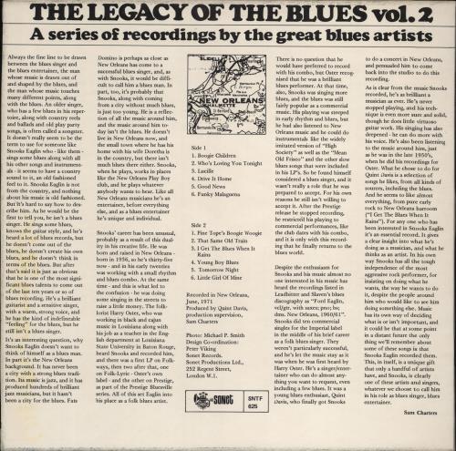 Snooks Eaglin The Legacy Of The Blues Vol. 2 vinyl LP album (LP record) UK EGILPTH766624