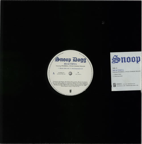 Snoop Doggy Dogg Beautiful 12" vinyl single (12 inch record / Maxi-single) UK SDD12BE606735