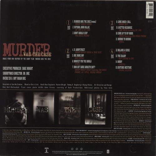 Snoop Doggy Dogg Murder Was The Case 2-LP vinyl record set (Double LP Album) German SDD2LMU754057