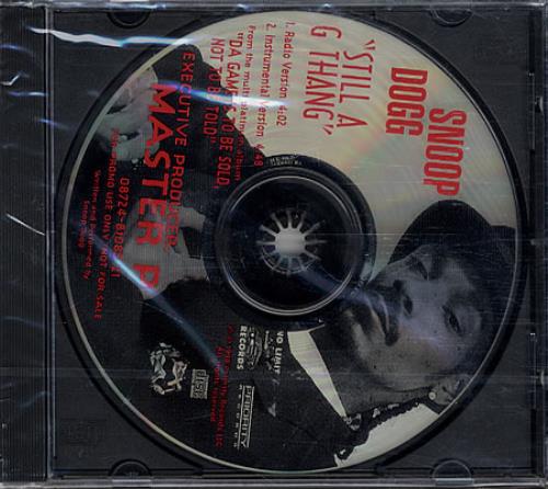 Snoop Doggy Dogg Still A G Thang CD single (CD5 / 5") US SDDC5ST463605