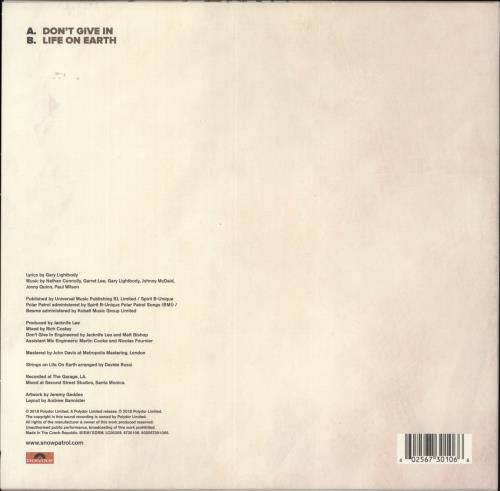 Snow Patrol Don't Give In 10" vinyl single (10 inch record) UK OWP10DO886483