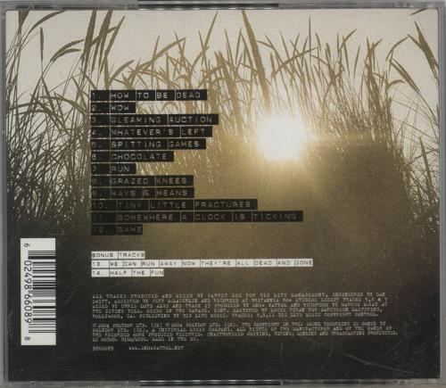 Snow Patrol Final Straw CD album (CDLP) UK OWPCDFI867298