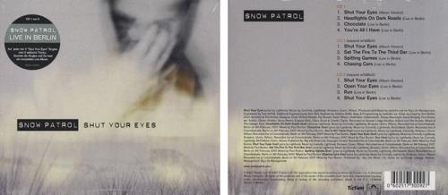 Snow Patrol Shut Your Eyes 3-CD album set (Triple CD) German OWP3CSH401069
