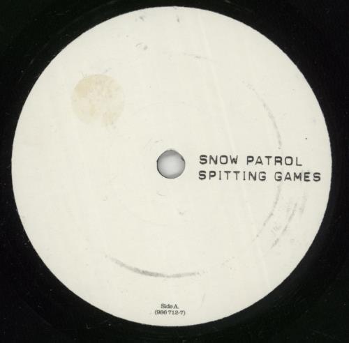 Snow Patrol Spitting Games 7" vinyl single (7 inch record / 45) UK OWP07SP292733