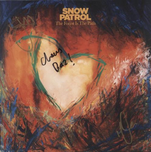 Snow Patrol The Forest Is The Path - Marbled Blue Vinyl - Autographed 2-LP vinyl record set (Double LP Album) UK OWP2LTH878683