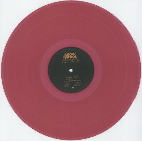 Snow Patrol The Forest Is The Path: Onwards To The Endless EP - Pink Transparent Vinyl 12" vinyl single (12 inch record / Maxi-single) UK OWP12TH872632