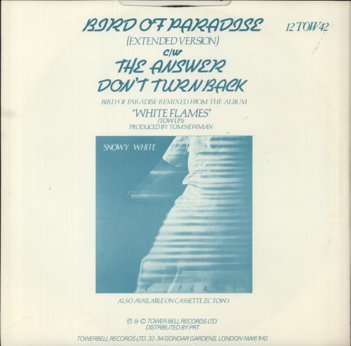 Snowy White Bird Of Paradise 12" vinyl single (12 inch record / Maxi-single) UK SN012BI551232