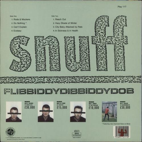 Snuff Flibbiddydibbiddydob vinyl LP album (LP record) UK SNFLPFL284692