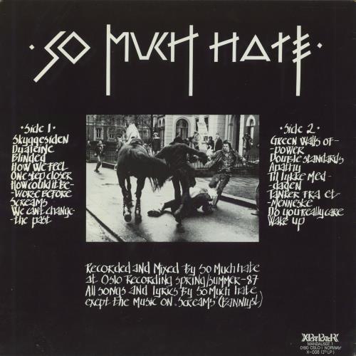 So Much Hate How We Feel vinyl LP album (LP record) Norwegian 38ALPHO796004