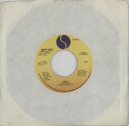 Soft Cell Heat 7" vinyl single (7 inch record / 45) US SOF07HE675238