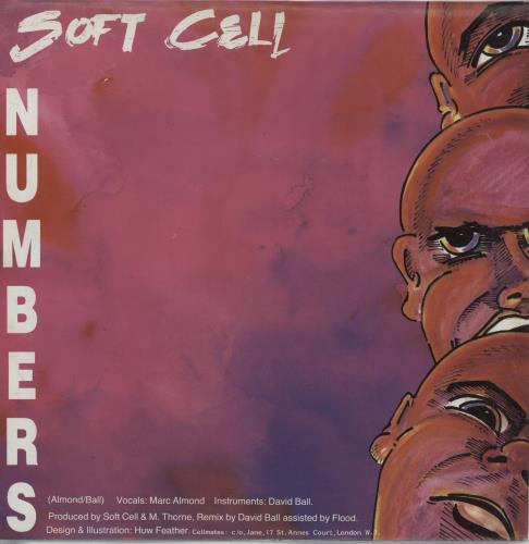 Soft Cell Numbers - Injection Labels 7" vinyl single (7 inch record / 45) UK SOF07NU675235