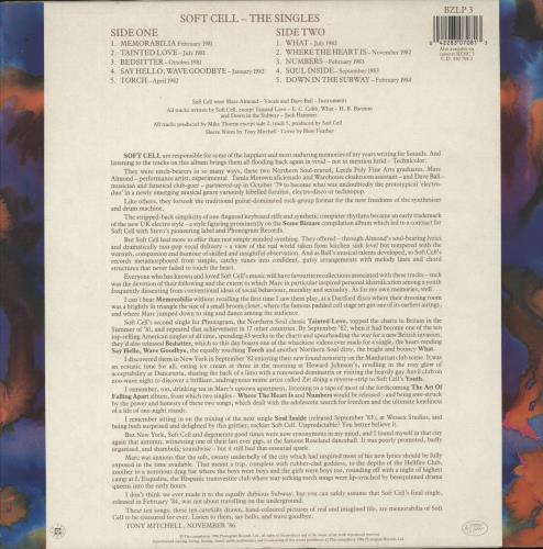 Soft Cell The Singles vinyl LP album (LP record) UK SOFLPTH278411