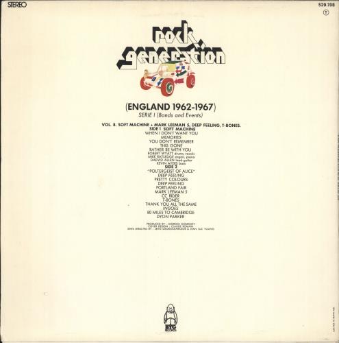 Soft Machine Rock Generation Vol VIII vinyl LP album (LP record) French SFTLPRO344861