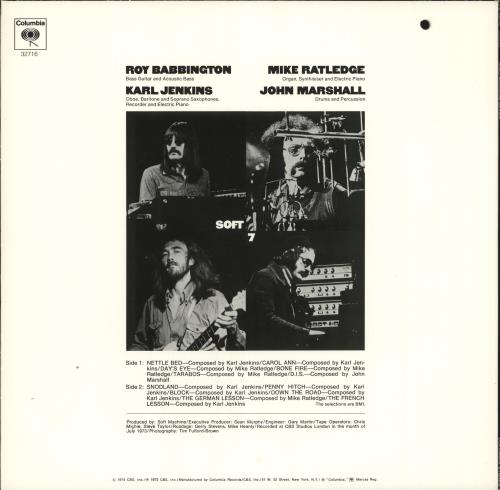 Soft Machine Seven vinyl LP album (LP record) US SFTLPSE716723