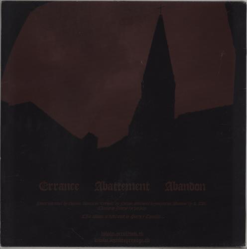 Sombre Presage Errance - Red Vinyl vinyl LP album (LP record) French 3OSLPER764544