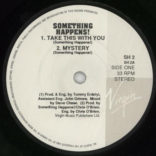 Something Happens Shep 7" vinyl single (7 inch record / 45) Irish SOG07SH864288