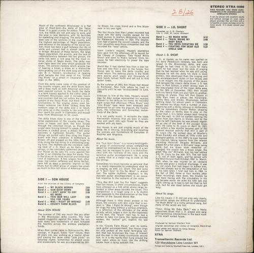 Son House Delta Blues vinyl LP album (LP record) UK S\HLPDE628120