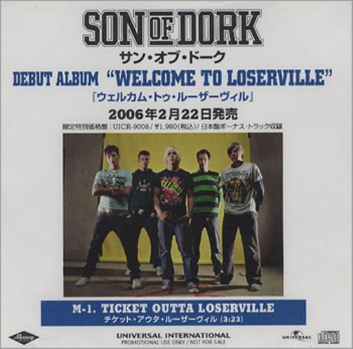 Son Of Dork Ticket Outta Loserville CD-R acetate Japanese SO5CRTI357888