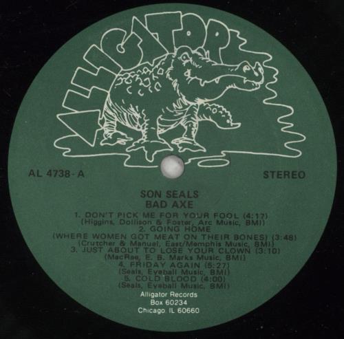 Son Seals Bad Axe vinyl LP album (LP record) US U7ULPBA614789