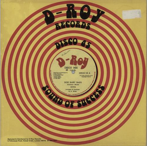 Sonia Ferguson Ooh Baby Baby 12" vinyl single (12 inch record / Maxi-single) UK XPN12OO755086