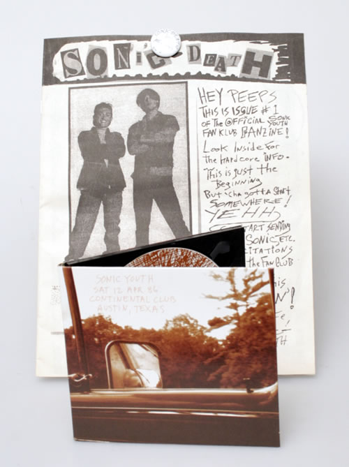 Sonic Youth Continental Club Austin, Texas, 12 April 1986 CD album (CDLP) US S-YCDCO549231