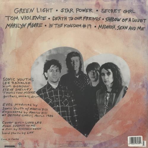 Sonic Youth EVOL - RSD 2010 vinyl LP album (LP record) US S-YLPEV867273