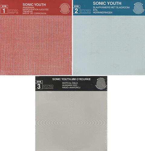 Sonic Youth Set Of Three Vinyl 12" EP's 12" vinyl single (12 inch record / Maxi-single) US S-Y12SE337471