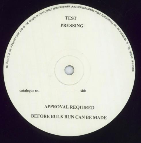 Sonic Youth Sister - Test Pressing vinyl LP album (LP record) UK S-YLPSI828087