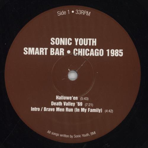 Sonic Youth Smart Bar 2-LP vinyl record set (Double LP Album) US S-Y2LSM851951