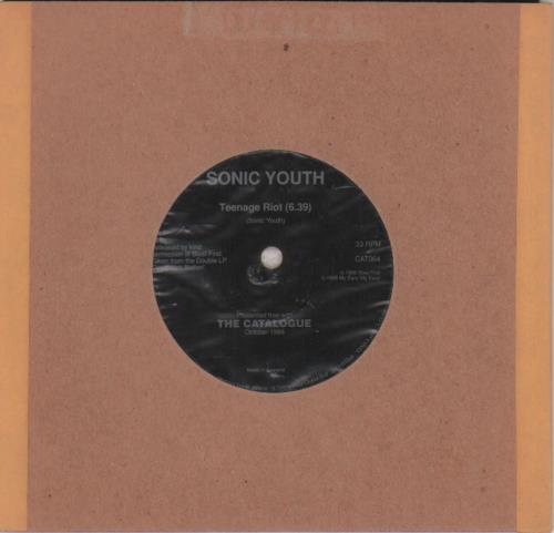 Sonic Youth Teenage Riot - Flexidisc 7" vinyl single (7 inch record / 45) UK S-Y07TE647508