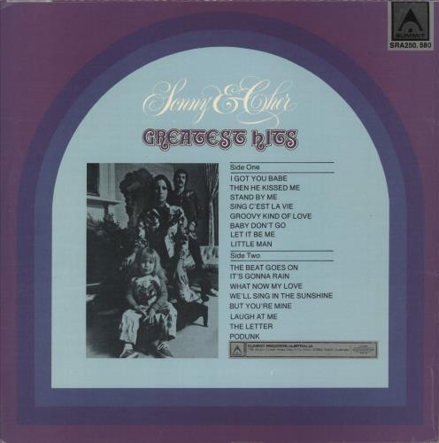 Sonny & Cher Greatest Hits vinyl LP album (LP record) Australian S+CLPGR880124