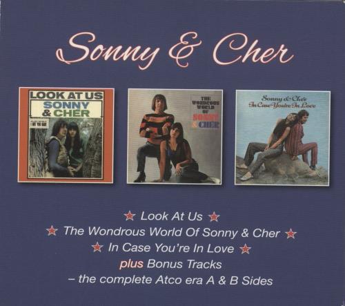 Sonny & Cher Look At Us - The Wondrous World Of - In Case You're In Love 3-CD album set (Triple CD) UK S+C3CLO881845