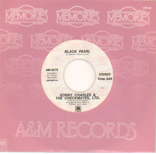 Sonny Charles Black Pearl 7" vinyl single (7 inch record / 45) US VZ907BL642525