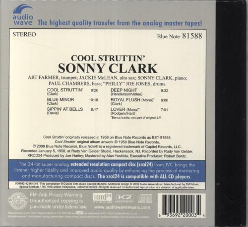 Sonny Clark Cool Struttin' - XRCD CD album (CDLP) US SO3CDCO847099