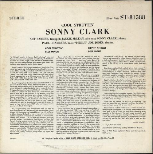 Sonny Clark Cool Struttin' vinyl LP album (LP record) Japanese SO3LPCO874702