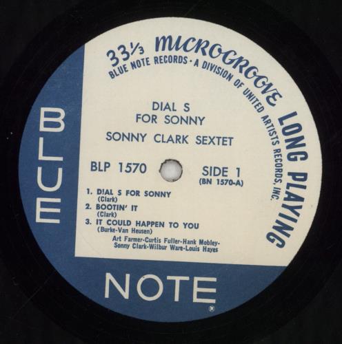 Sonny Clark Dial "S" For Sonny vinyl LP album (LP record) US SO3LPDI855873