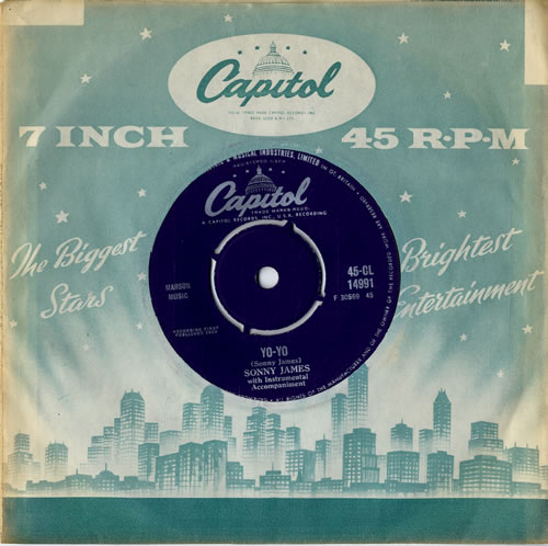 Sonny James Yo-Yo 7" vinyl single (7 inch record / 45) UK SYJ07YO614323