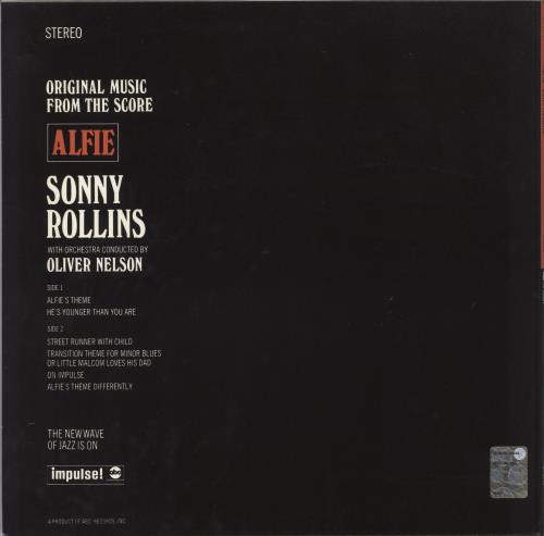 Sonny Rollins Alfie - 180gm vinyl LP album (LP record) UK SOZLPAL821548