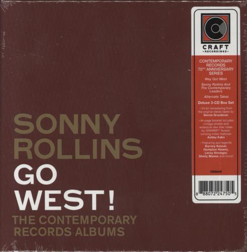 Sonny Rollins Go West!: The Contemporary Records Albums - Sealed 3-CD album set (Triple CD) Czech SOZ3CGO818999
