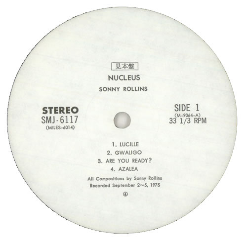 Sonny Rollins Nucleus vinyl LP album (LP record) Japanese SOZLPNU448664